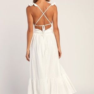 Lulus White Dress Size L